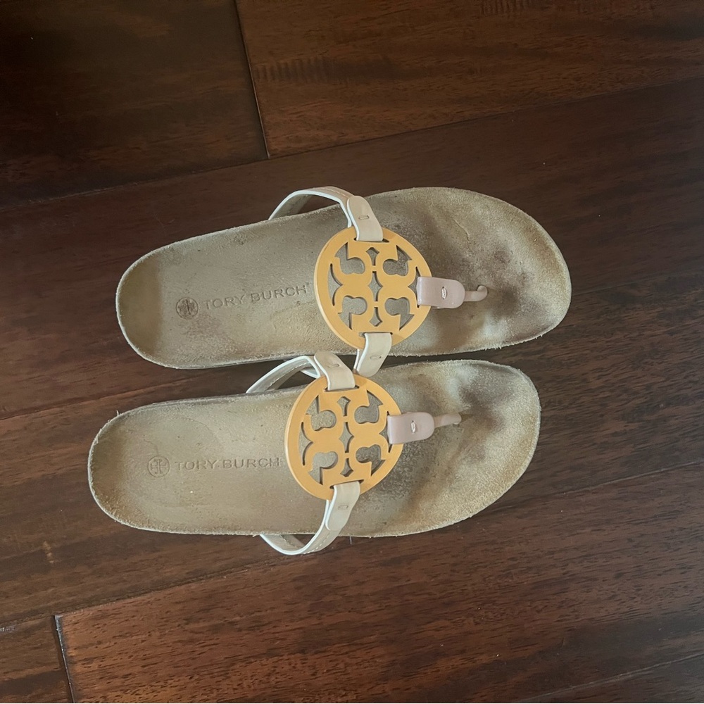 Tory Burch Sandals with Gold Accents